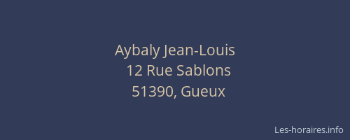 Aybaly Jean-Louis
