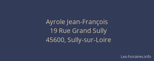 Ayrole Jean-Fran&ccedil;ois