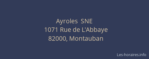 Ayroles  SNE