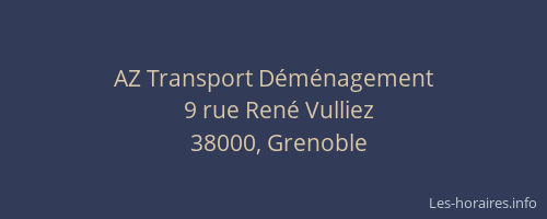 AZ Transport Déménagement