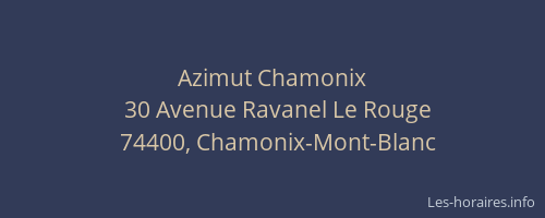 Azimut Chamonix