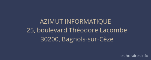 AZIMUT INFORMATIQUE