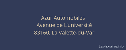 Azur Automobiles