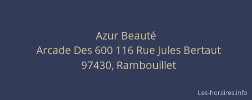 Azur Beaut&eacute;