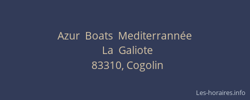 Azur  Boats  Mediterrannée