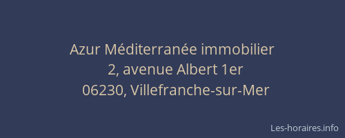 Azur Méditerranée immobilier