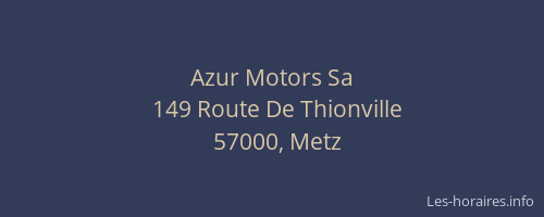 Azur Motors Sa