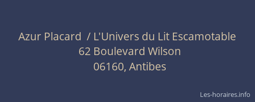 Azur Placard  / L'Univers du Lit Escamotable