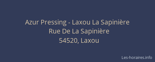 Azur Pressing - Laxou La Sapinière