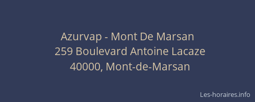 Azurvap - Mont De Marsan