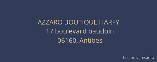 AZZARO BOUTIQUE HARFY