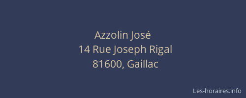 Azzolin Jos&eacute;