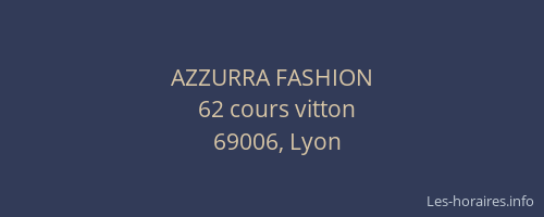 AZZURRA FASHION