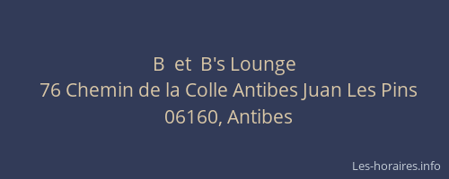 B  et  B's Lounge