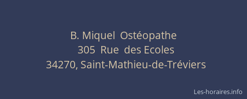 B. Miquel  Ostéopathe