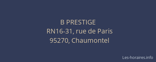 B PRESTIGE