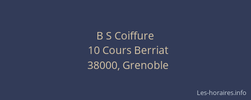 B S Coiffure
