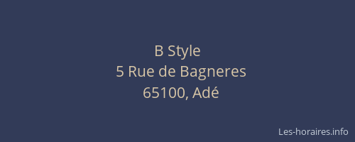 B Style