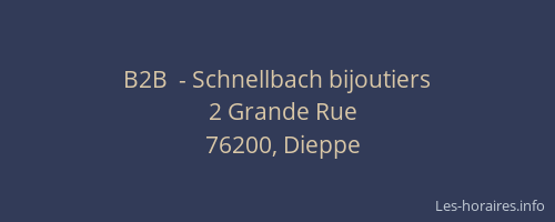 B2B  - Schnellbach bijoutiers