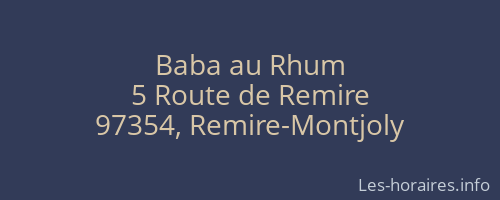 Baba au Rhum