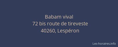 Babam vival