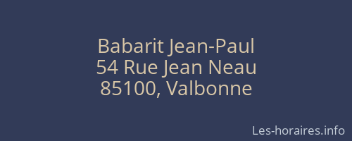 Babarit Jean-Paul