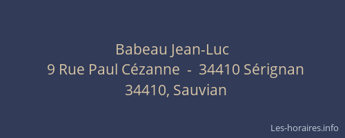 Babeau Jean-Luc