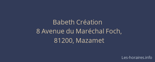 Babeth Cr&eacute;ation