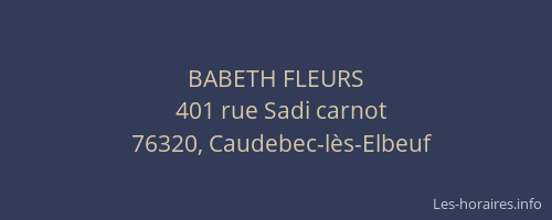 BABETH FLEURS