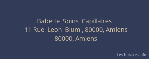 Babette  Soins  Capillaires