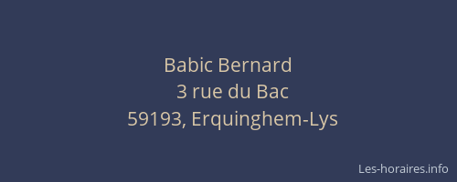 Babic Bernard
