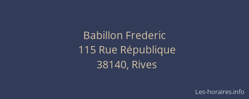 Babillon Frederic