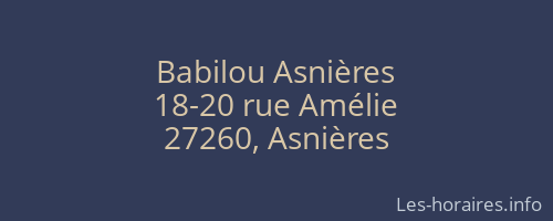 Babilou Asnières