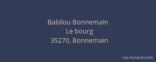 Babilou Bonnemain