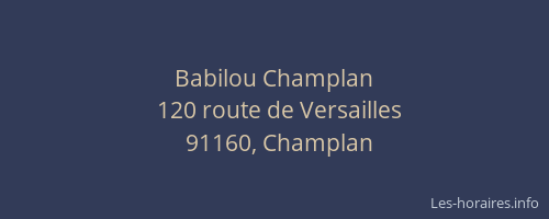 Babilou Champlan