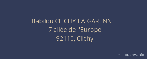 Babilou CLICHY-LA-GARENNE