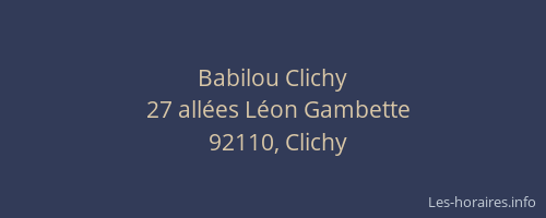 Babilou Clichy