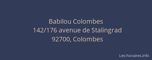 Babilou Colombes