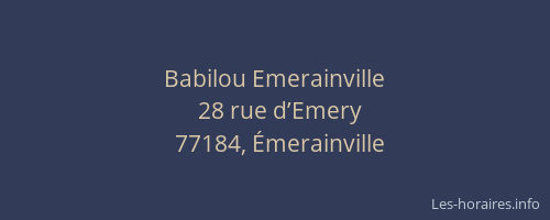 Babilou Emerainville