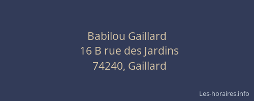 Babilou Gaillard