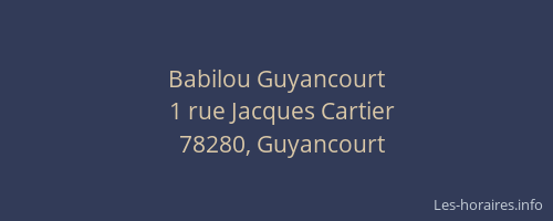 Babilou Guyancourt
