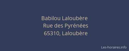 Babilou Laloubère