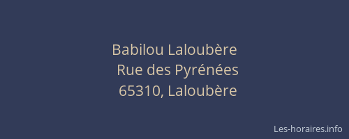 Babilou Laloub&egrave;re