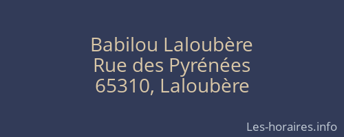 Babilou Laloubère