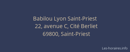 Babilou Lyon Saint-Priest