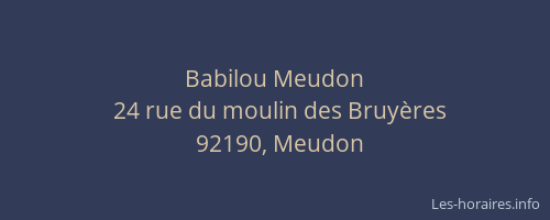 Babilou Meudon
