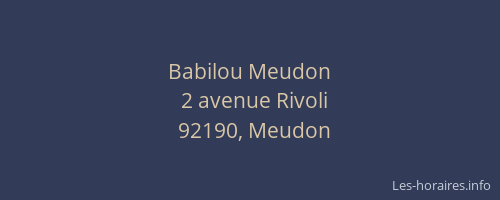 Babilou Meudon