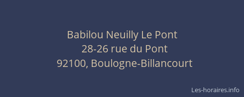 Babilou Neuilly Le Pont