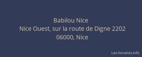 Babilou Nice