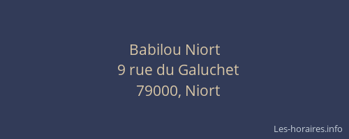 Babilou Niort